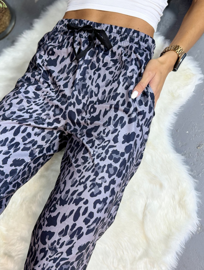 SLATE CHEETAH JOGGERS