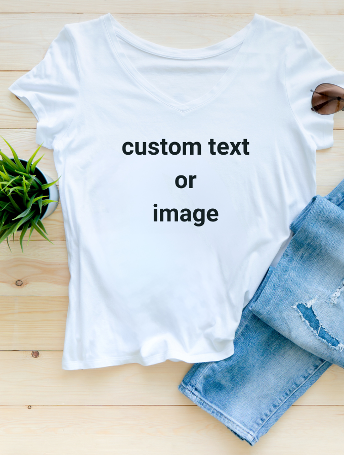 CUSTOM T SHIRT - WHITE - UNISEX