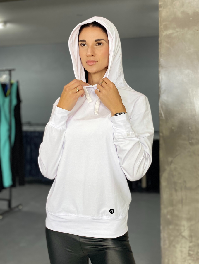 BASIC SUMMER HOODIE WHITE