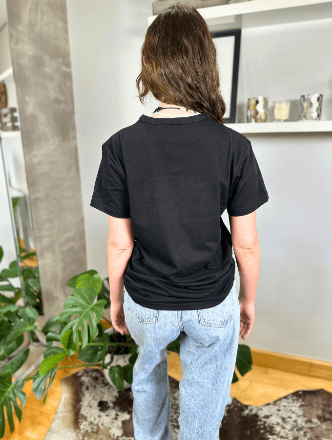 FAITH OVERSIZED TEE - BLACK - TONED