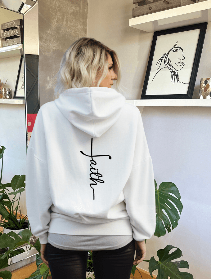 FAITH SUMMER HOODIE - WHITE - TONED
