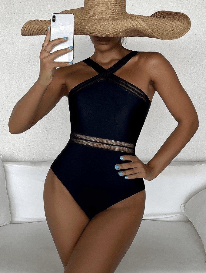 CHARCOAL BLOSSOM - Toned-SWIMWEAR