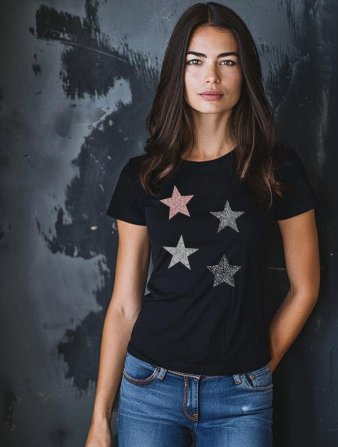 ALL STARS FITTED TEE - BLACK