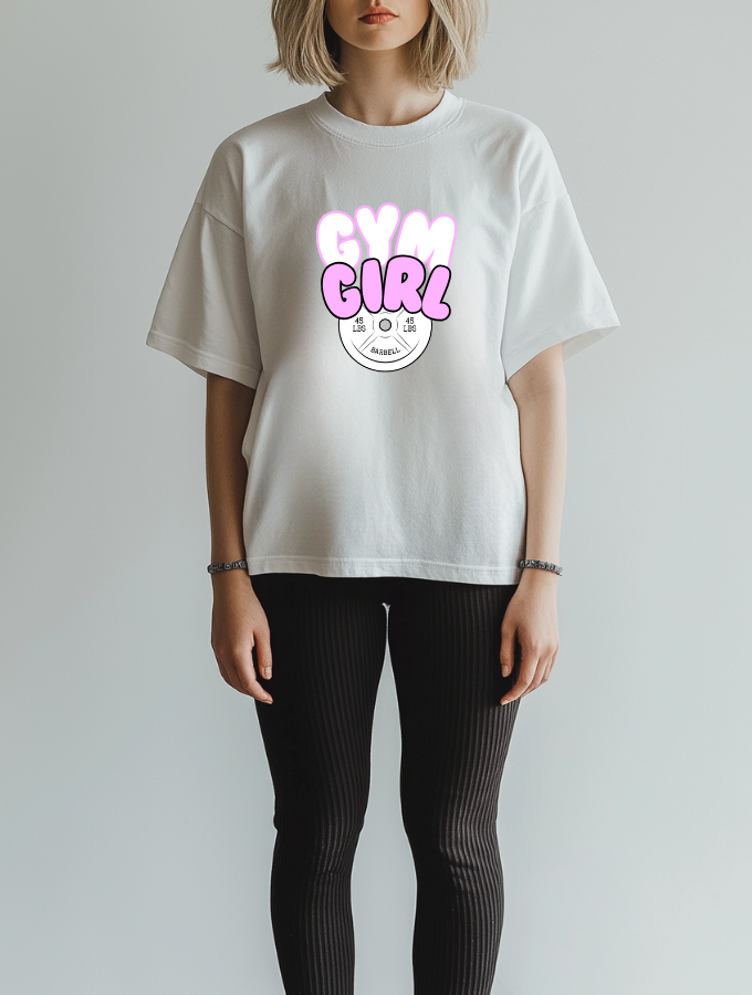 YOGA GIRL ROUNDNECK TEE - WHITE