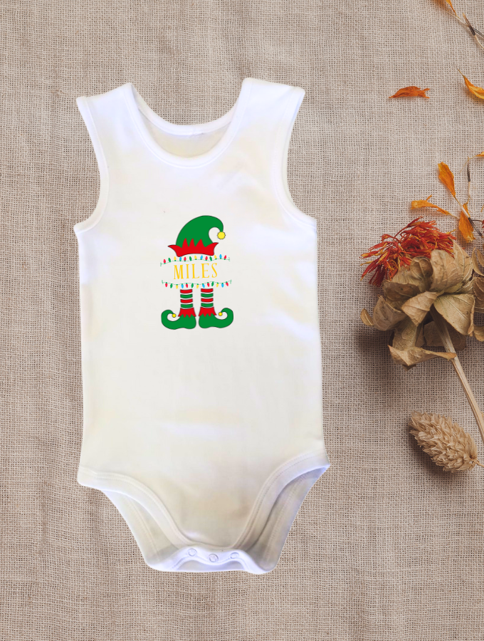 ELF CHEER CUSTOM BABY GROW