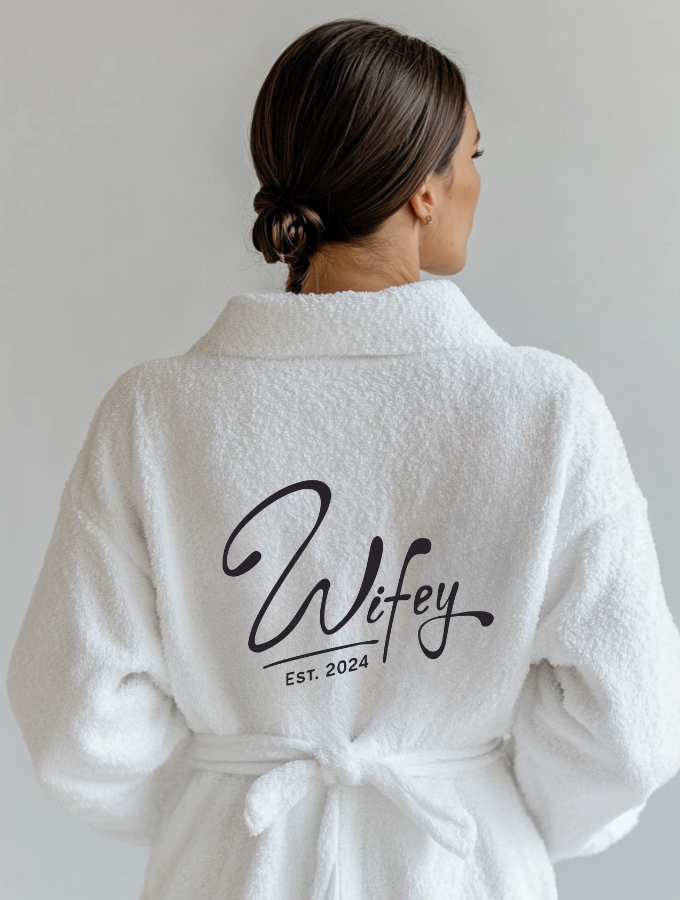 WIFEY ROBES - WHITE