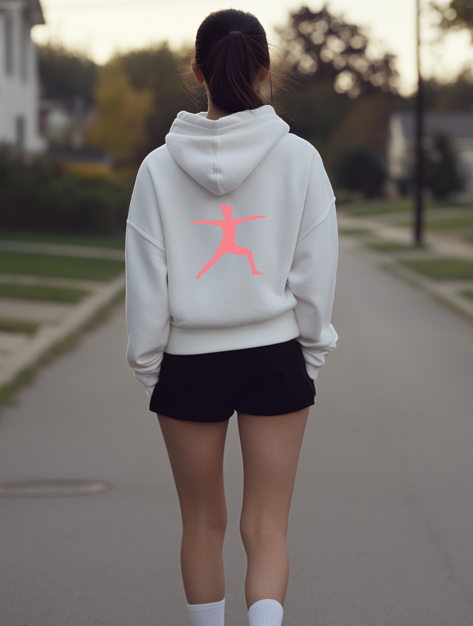 YOGA GIRL HOODIE - WHITE