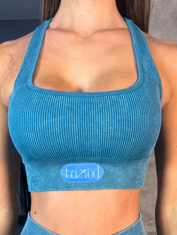 FLEXI RIB BRA - AQUA