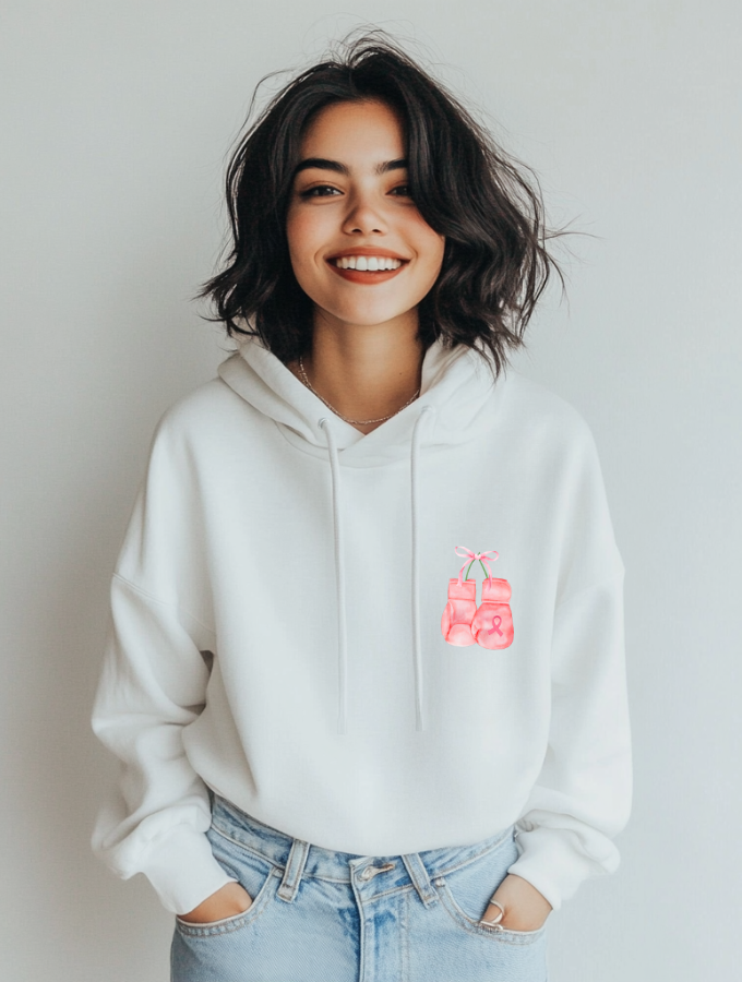 PINK PUNCH HOODIE - WHITE