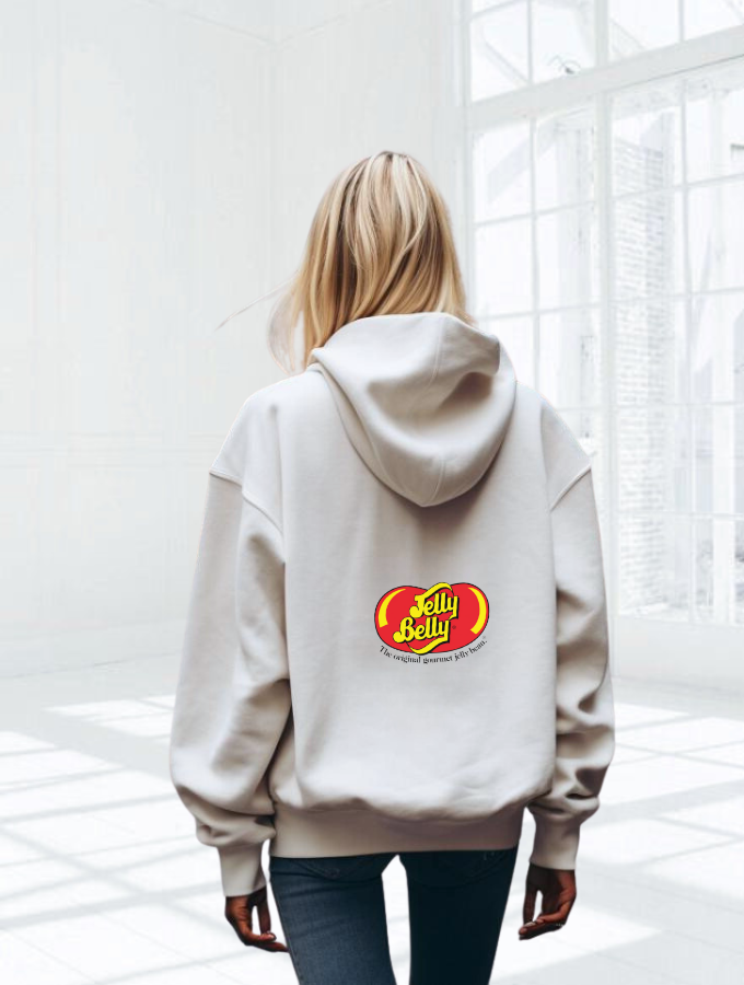 JELLY BELLY SUMMER HOODIE - WHITE