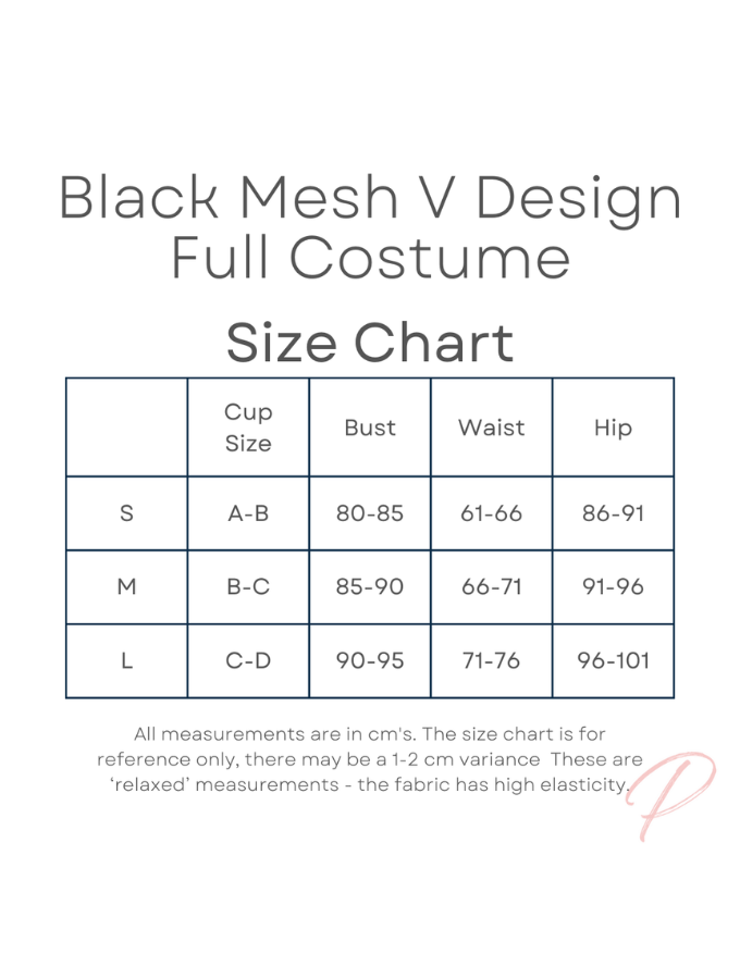 BLACK MESH V DESIGN FULL COSTUME