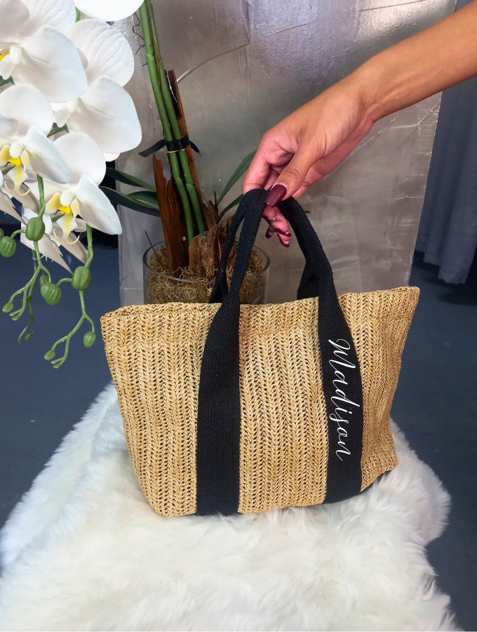 CUSTOM WOVEN TOTE - BLACK