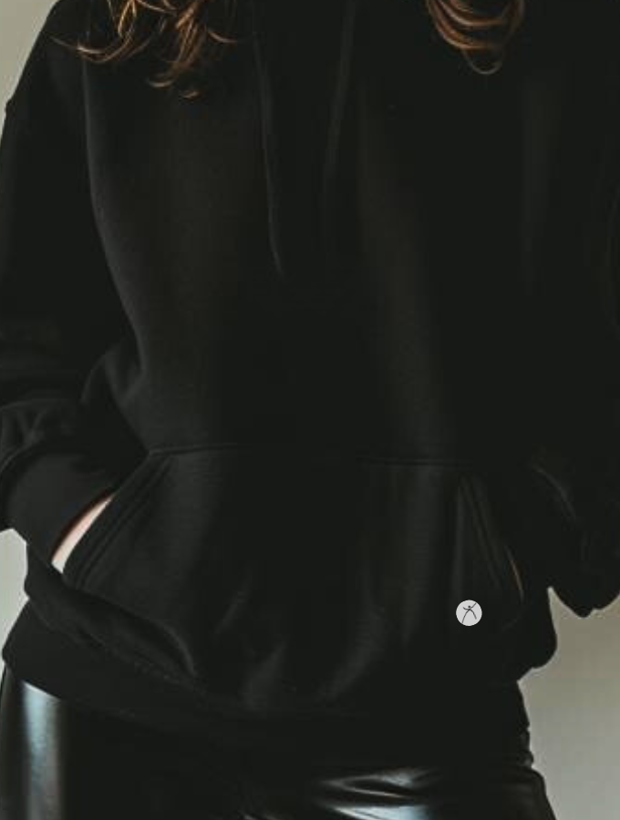 JELLY BELLY HOODIE - BLACK