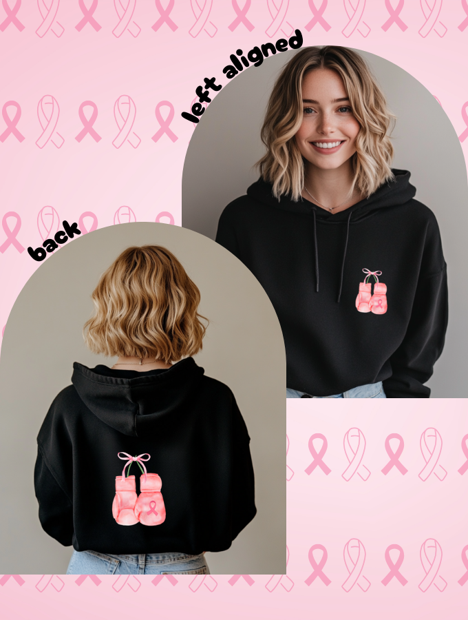 PINK PUNCH HOODIE - BLACK