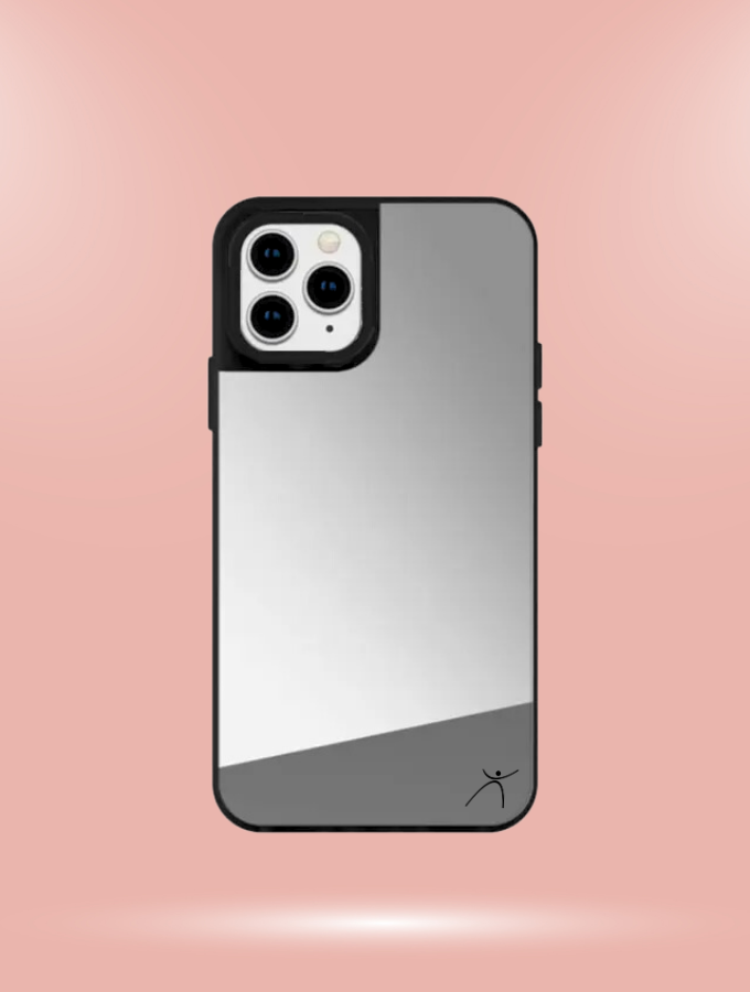 BASIC - IPHONE REFLECTIVE COVER - SILVER