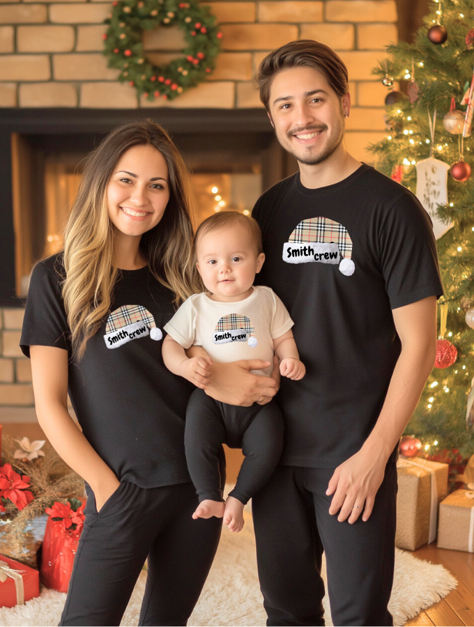 XMAS CREW CUSTOM BABY GROW