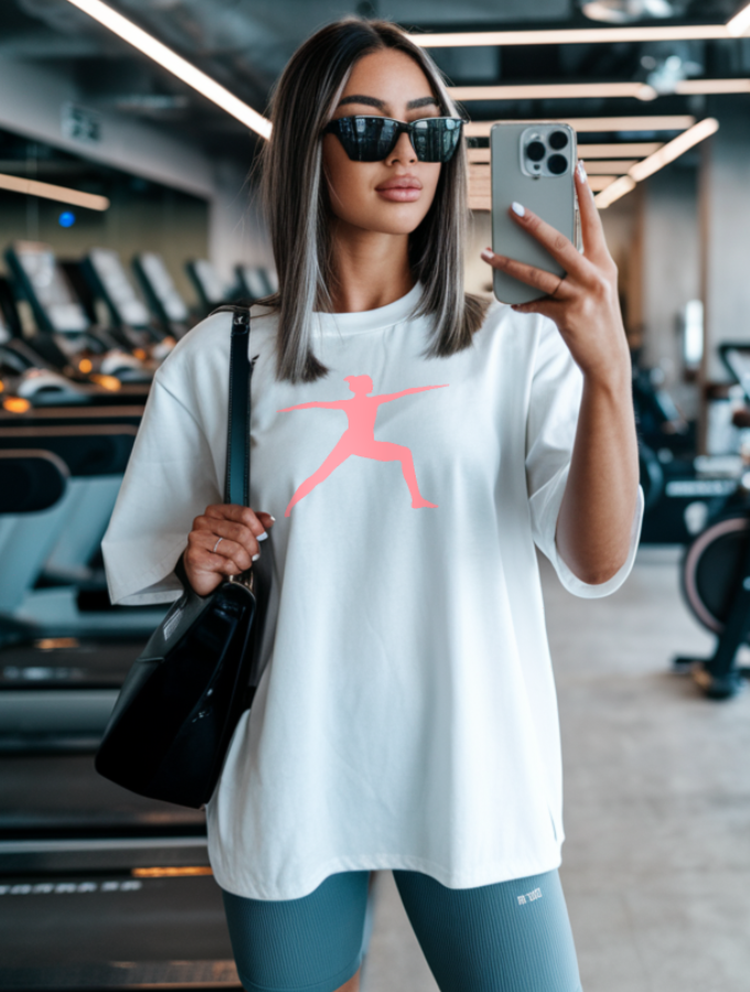 YOGA GIRL ROUNDNECK TEE - WHITE