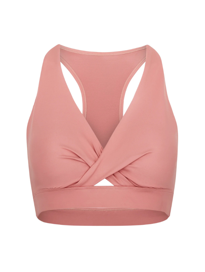 IRIS WRAP SPORTS BRA - WATERMELON PINK