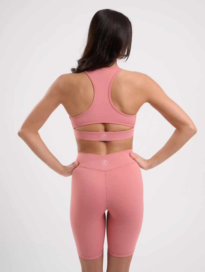 IRIS WRAP SPORTS BRA - WATERMELON PINK