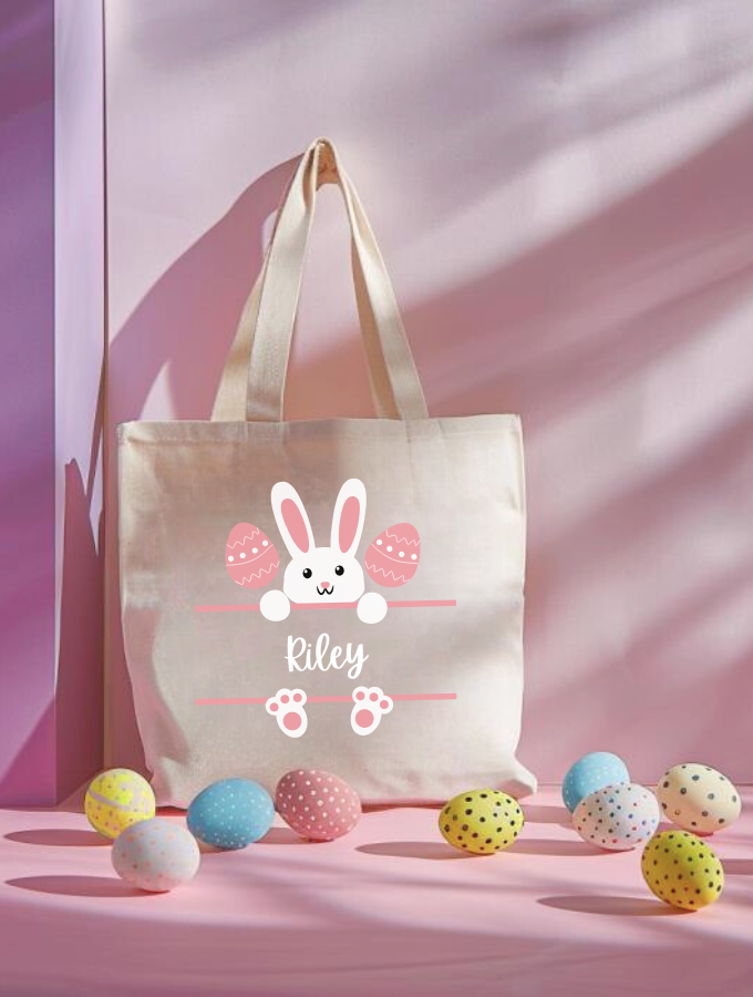 CUSTOM EASTER TOTES - PINK