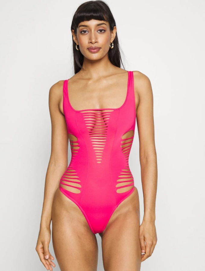 CUT OUT ONE PIECE - PINK