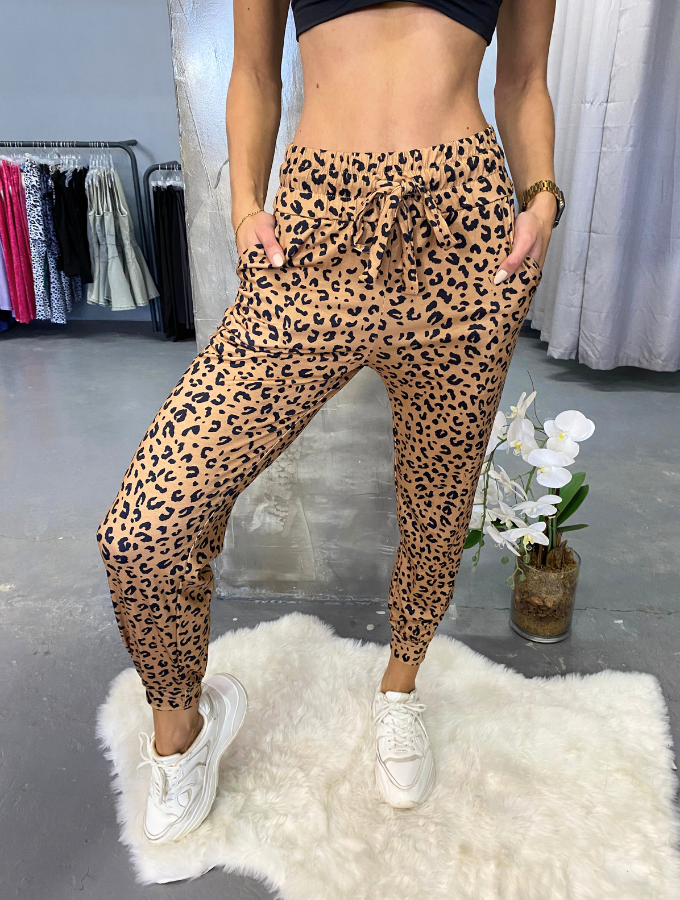 CLAY LEOPARD JOGGERS