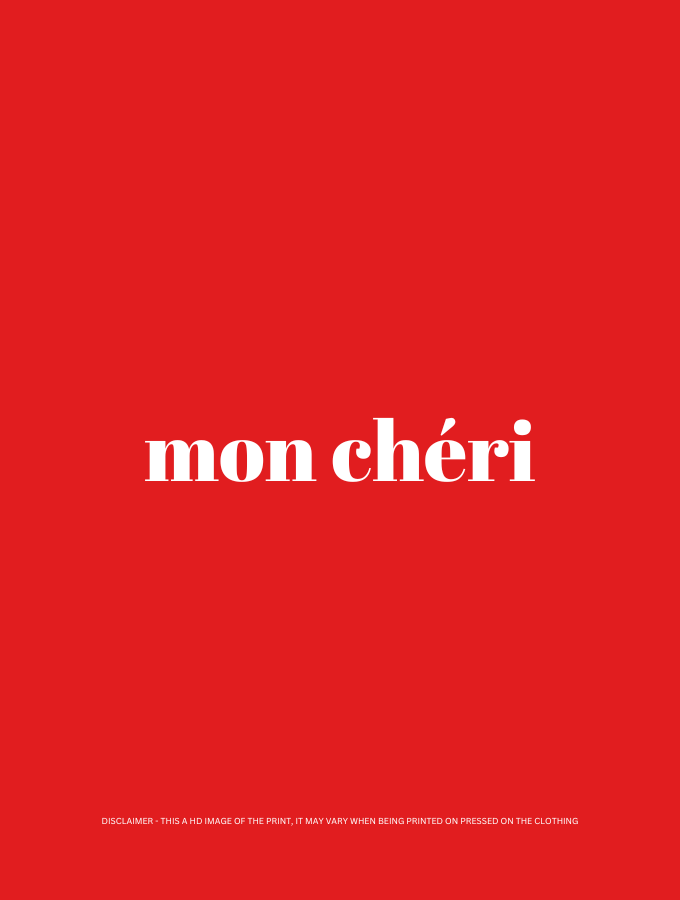 MON CHERI - ROUNDNECK TEE - RED