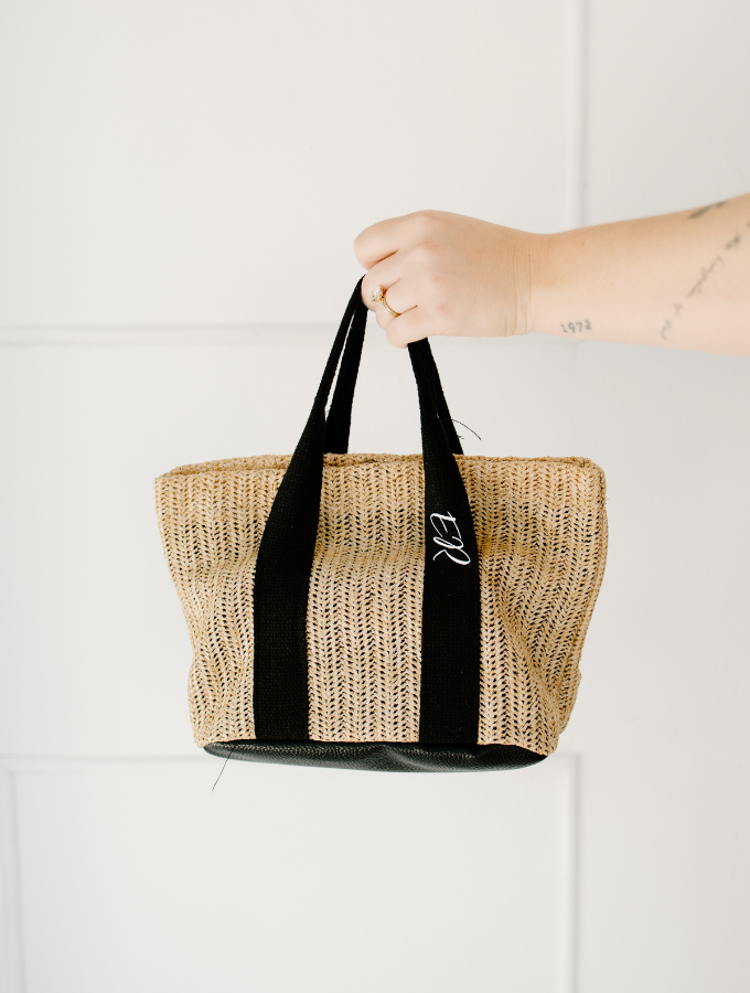 CUSTOM WOVEN TOTE - BLACK