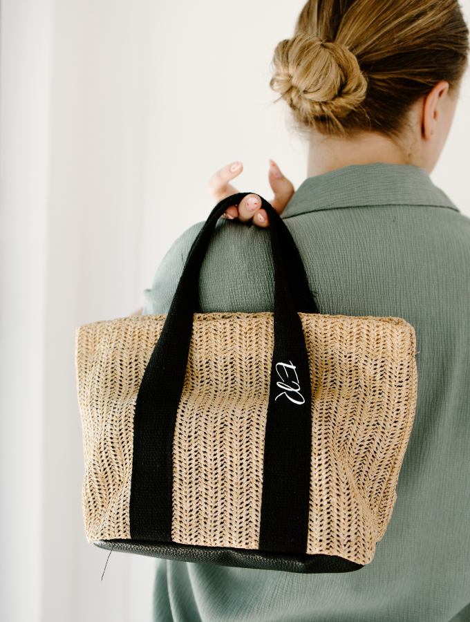 CUSTOM WOVEN TOTE - BLACK