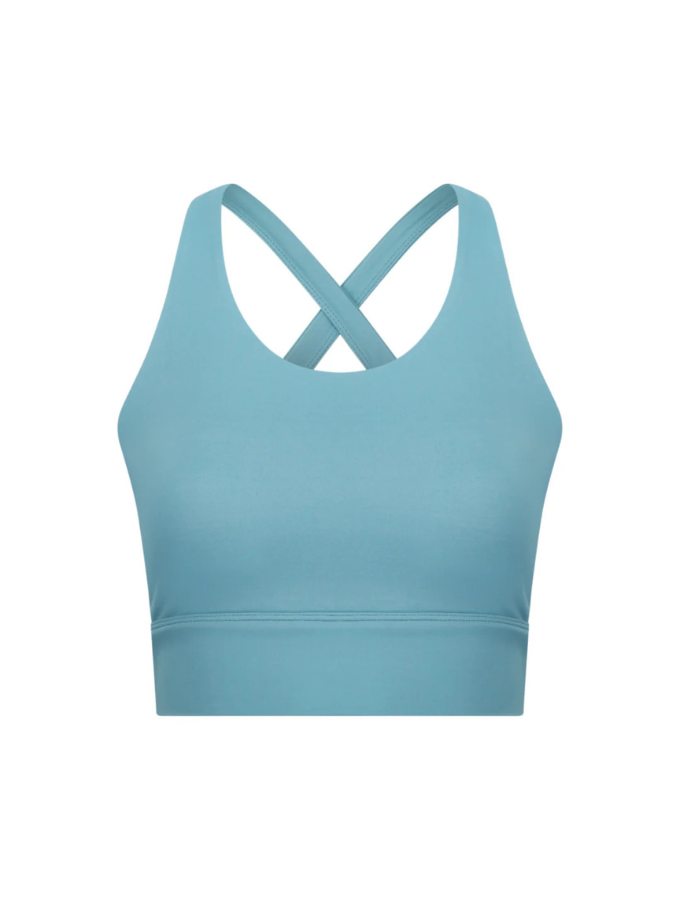 LAUREL CROSS BACK TOP - SKY BLUE