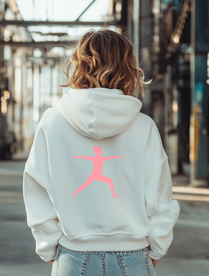 YOGA GIRL HOODIE - WHITE