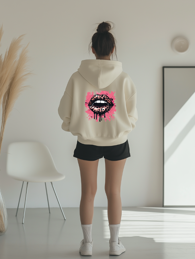 LEOPARD LUST HOODIE - WHITE