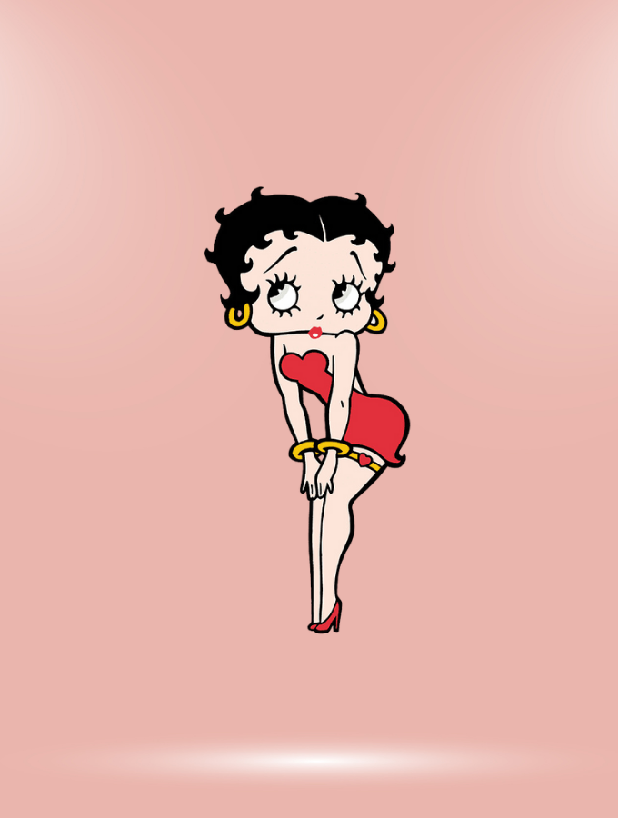 BETTY BOOP - IPHONE REFLECTIVE COVER - SILVER