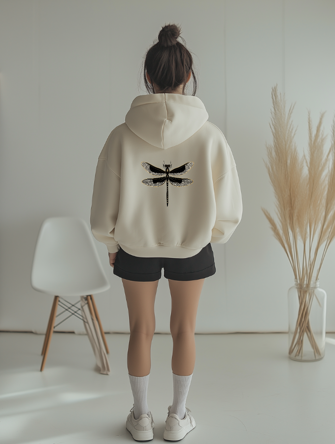 GOLDEN WINGS HOODIE - WHITE