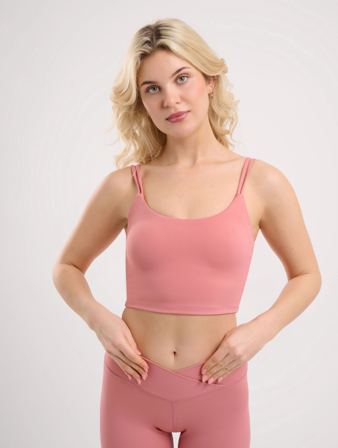 DAHLIA CROP TOP - WATERMELON PINK