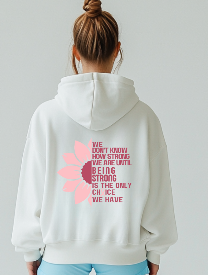 FLOWER POWER HOODIE - WHITE