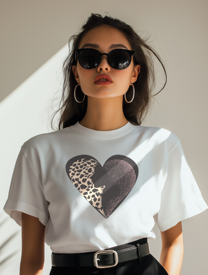 WILD HEART ROUNDNECK TEE - WHITE