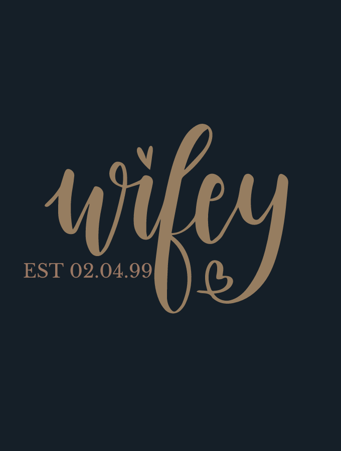 WIFEY HOODIE - BLACK