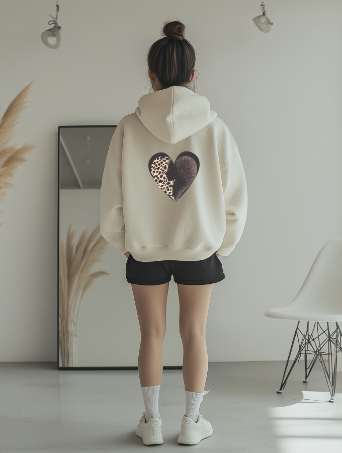 WILD HEART HOODIE - WHITE