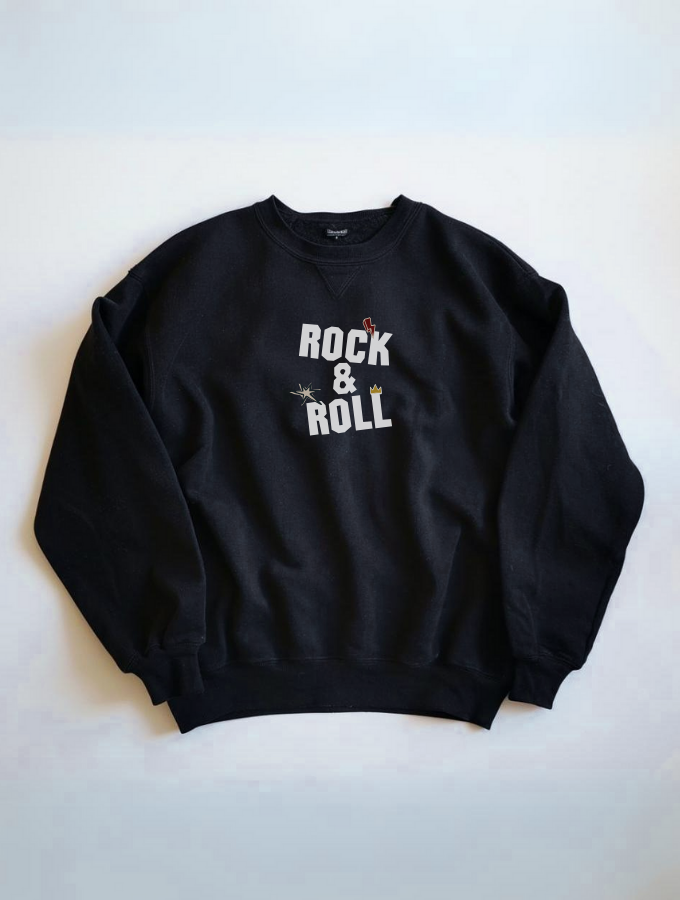 ROCK N ROLL SWEATER - BLACK