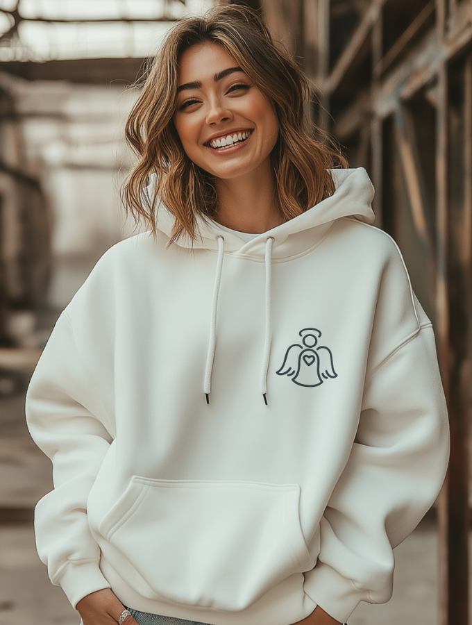 ANGEL WISHES HOODIE - WHITE