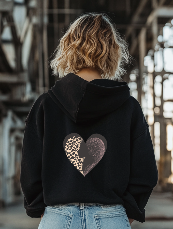 WILD HEART HOODIE - BLACK