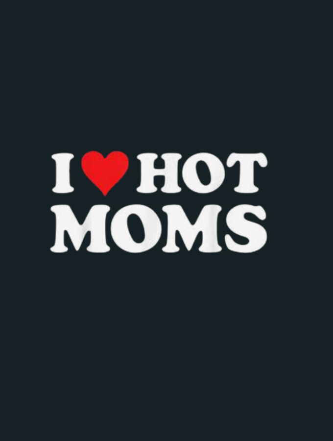 I ❤️ HOT MOMS SWEATER - BLACK