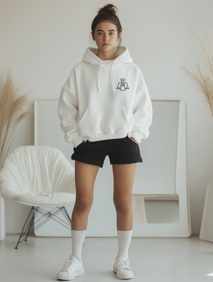 ANGEL WISHES HOODIE - WHITE