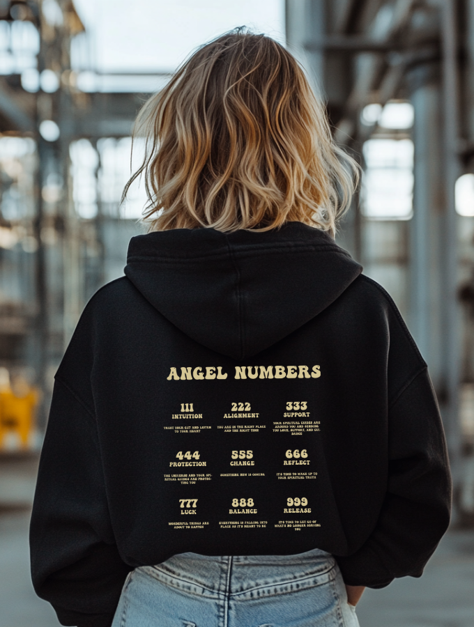 ANGEL WISHES HOODIE - BLACK