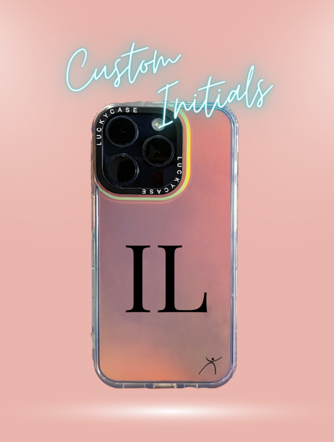 CUSTOM INITIALS - IPHONE HOLOGRAPHIC COVER
