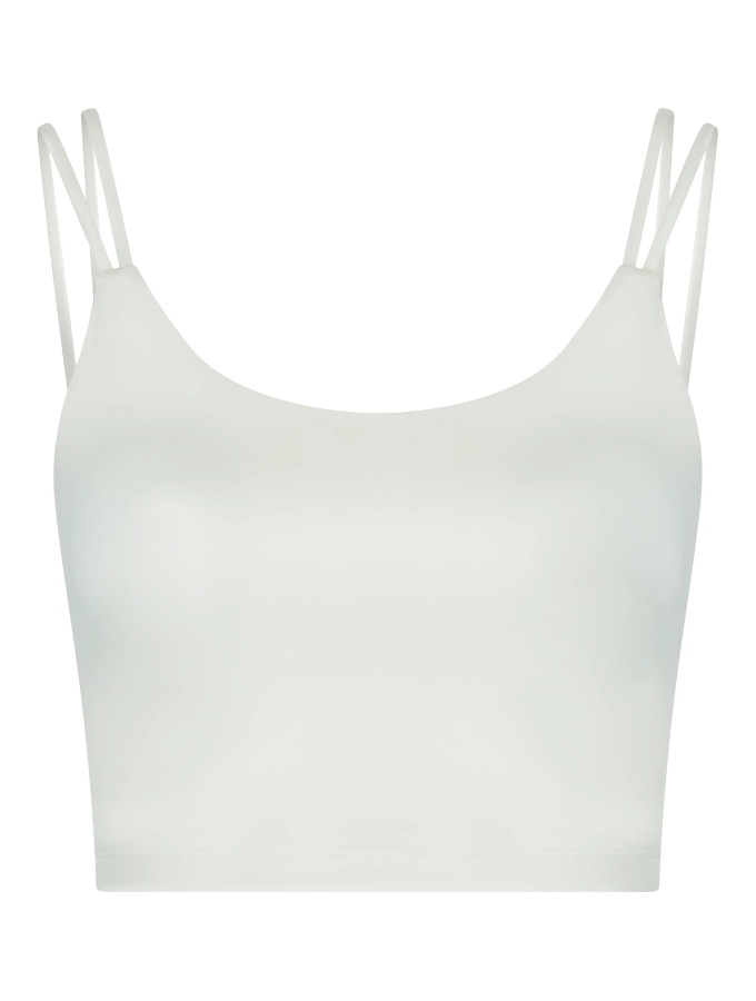 DAHLIA CROP TOP - NATURAL WHITE