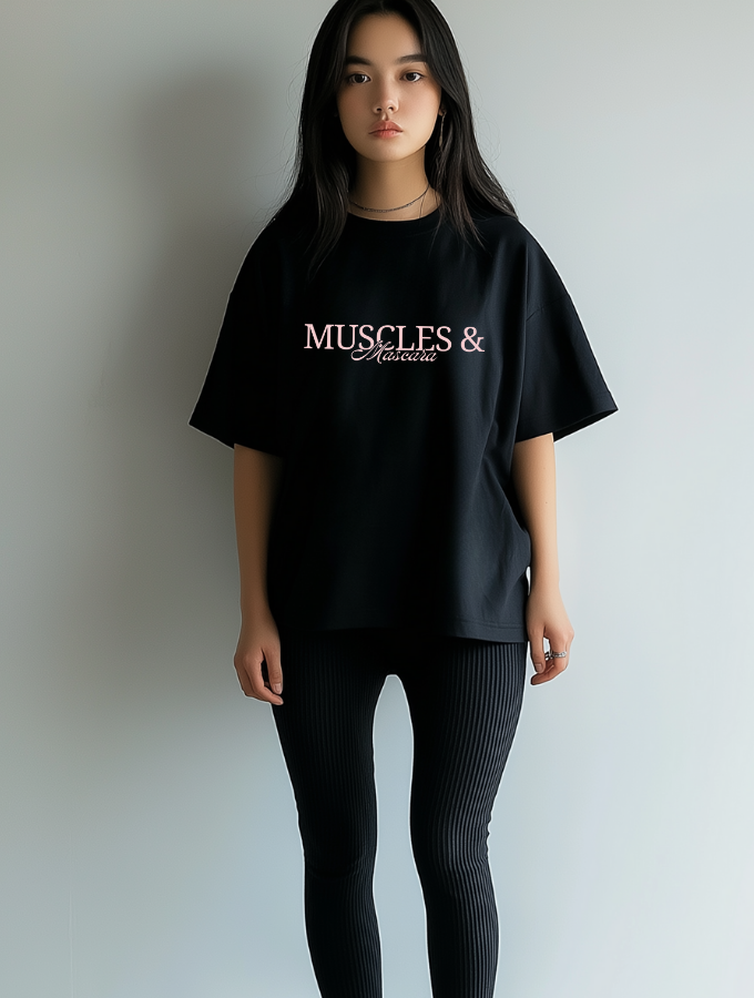 MASCARA ROUNDNECK TEE - BLACK