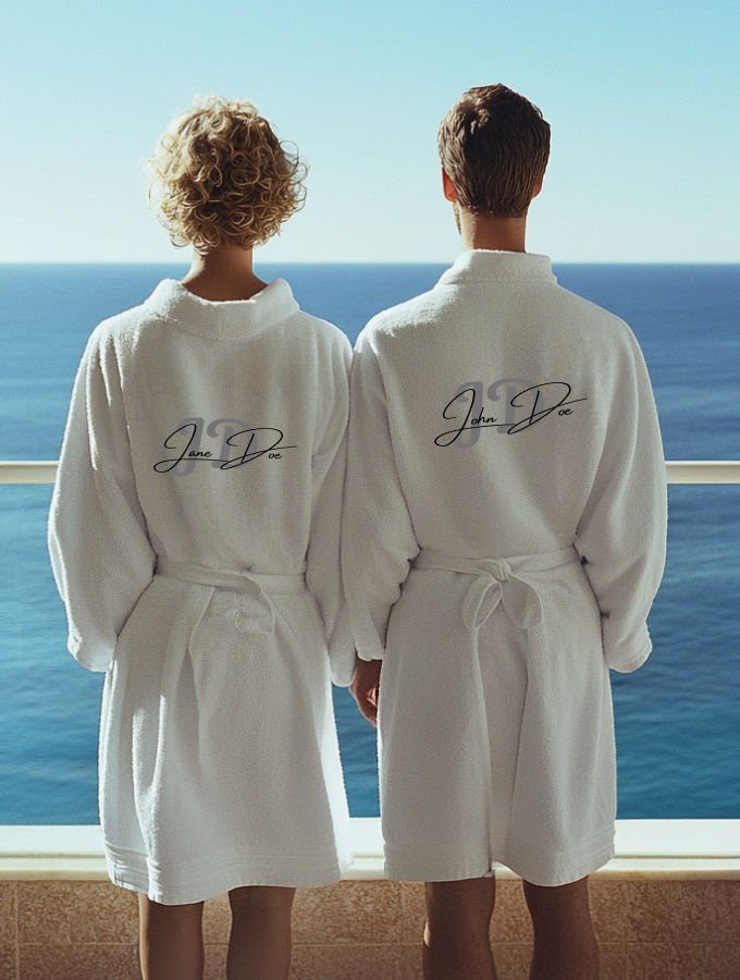 PERSONALISED NAME ROBES - WHITE