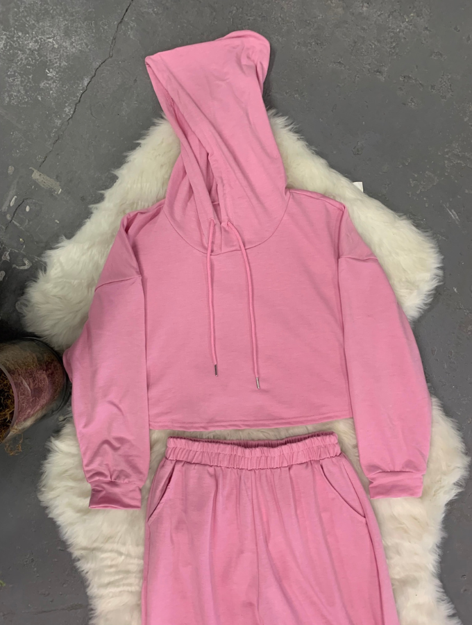 SLEEK FIT TRACKSUIT - BLUSH